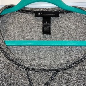 Long sleeve gun metal top